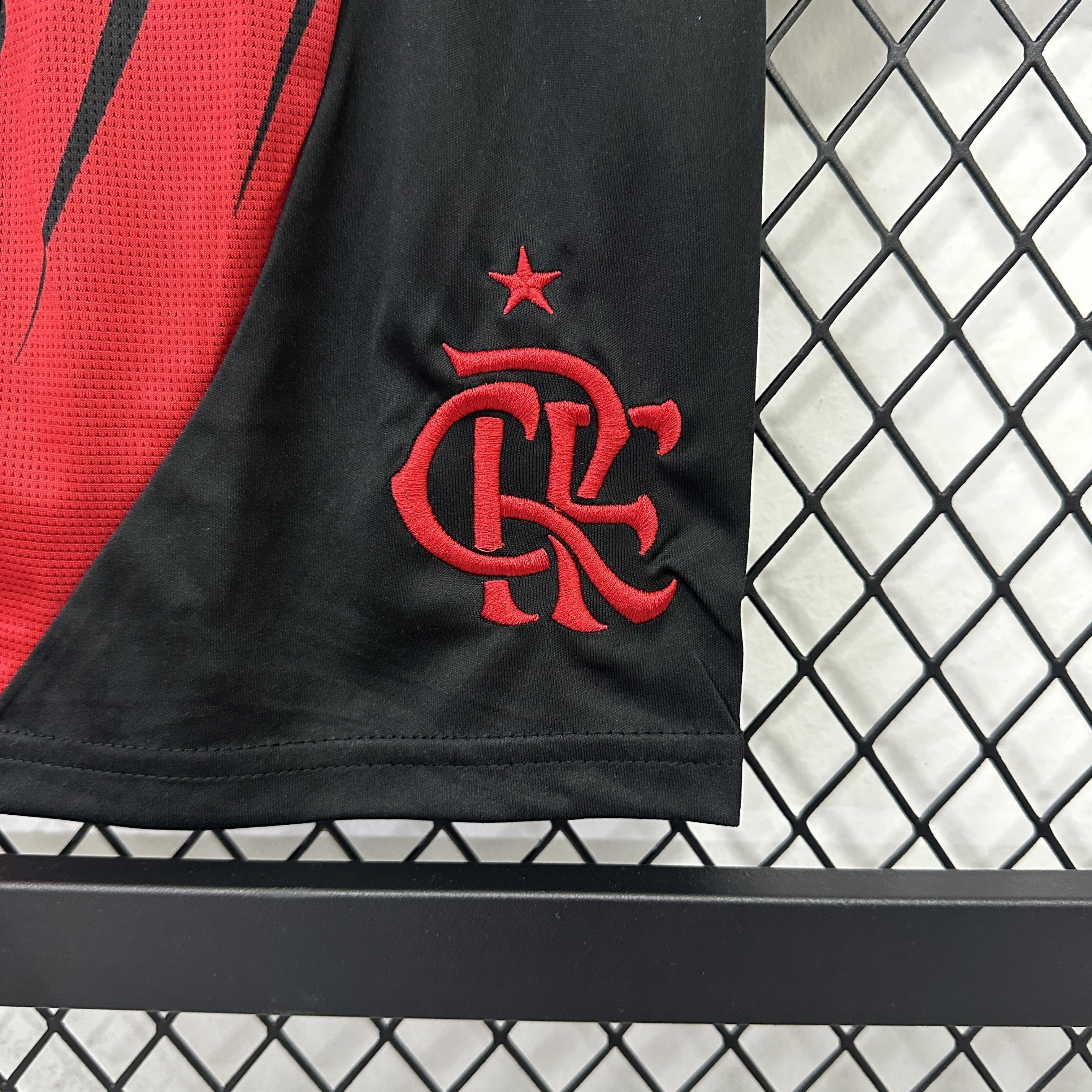 Conjunto Infantil Flamengo Fora 25/26 - Branca