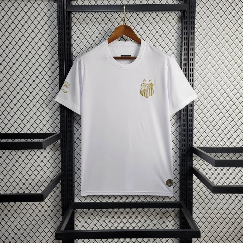 Camisa Santos Edição Especial - Pelé 100 Gols Branca