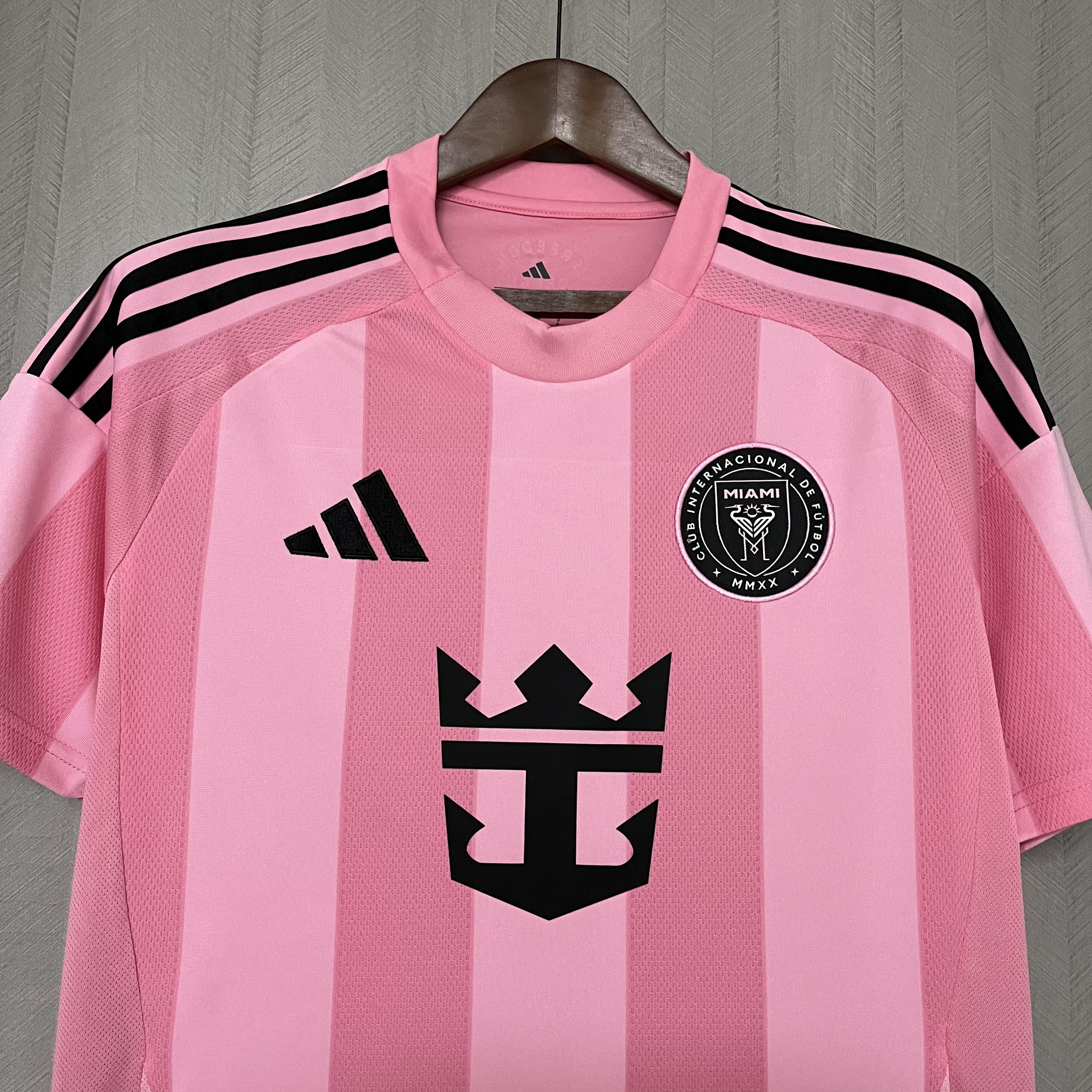 Camisa Inter Miami Titular 25/26 - Rosa Listrado
