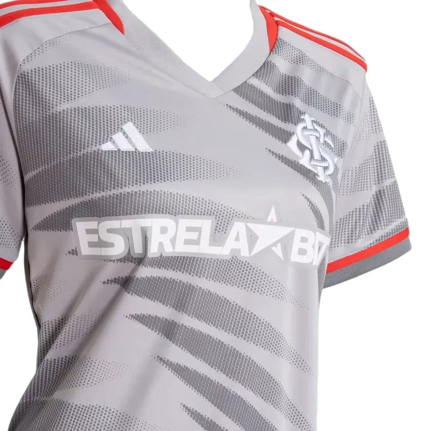 Camisa Internacional Third 24/25 - Versão Feminina Baby Look Cinza