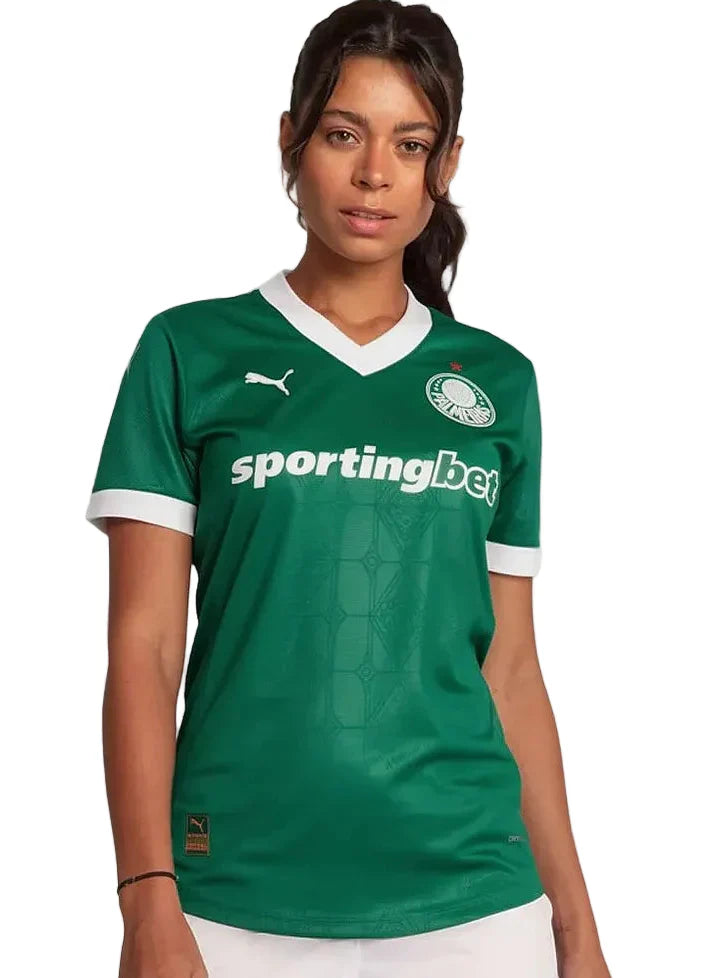 Camisa Palmeiras Titular 25/26 - Versão Feminina Baby Look Verde