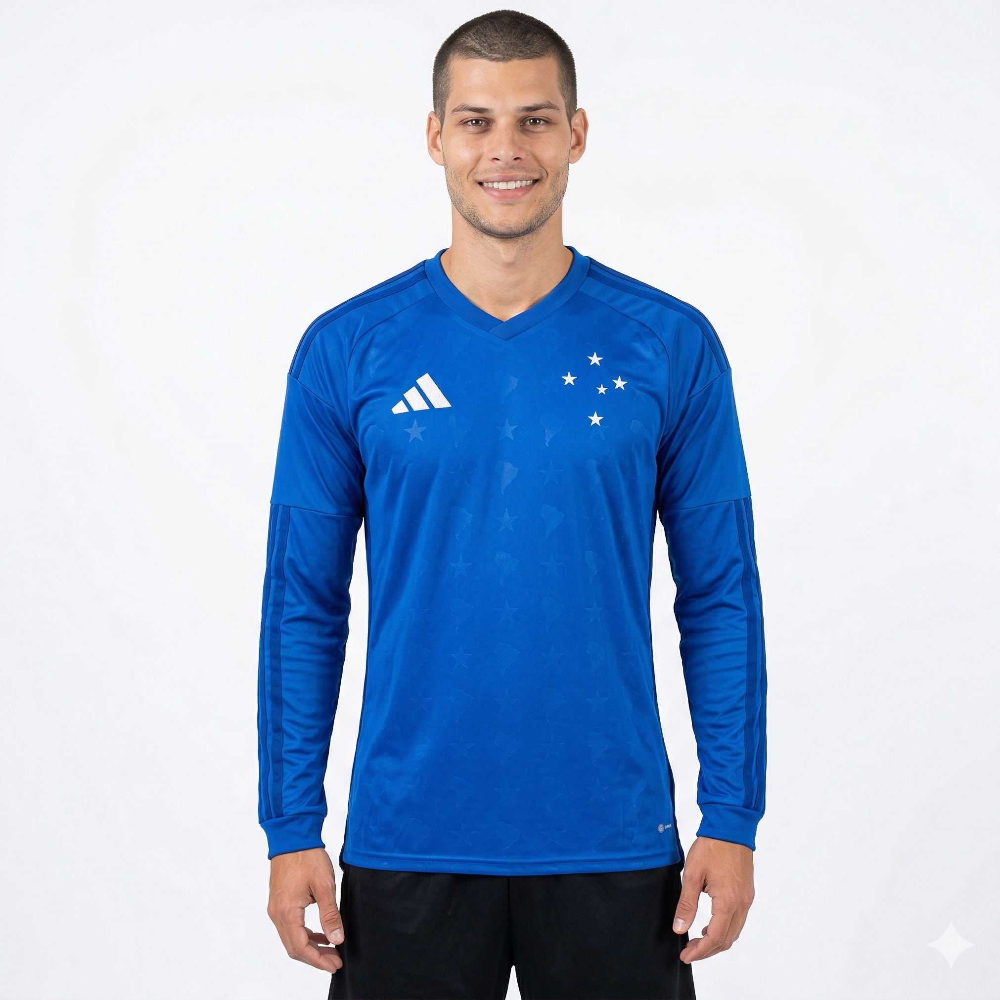 Camisa Cruzeiro Titular Manga Longa 26/27 - Azul Masculino