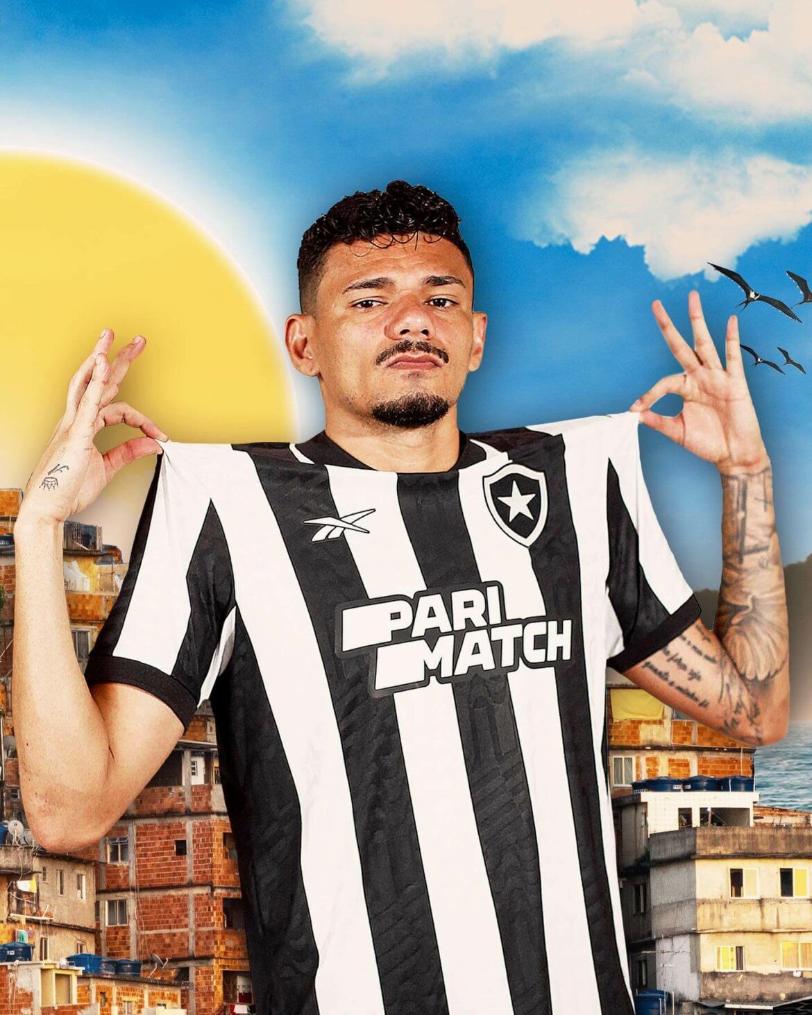 Camisa Botafogo Titular 23/24 - Preto e Branco