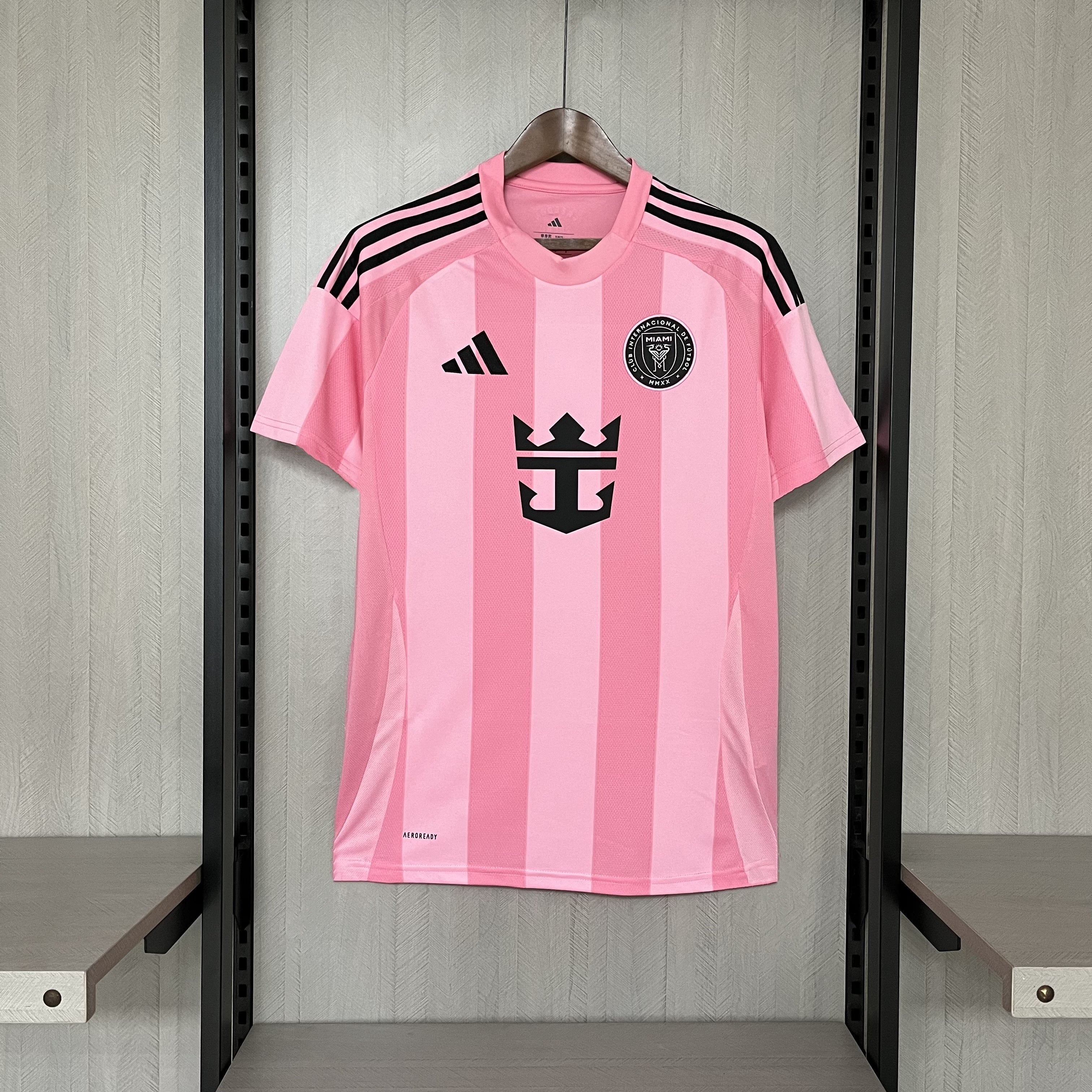 Camisa Inter Miami Titular 25/26 - Rosa Listrado