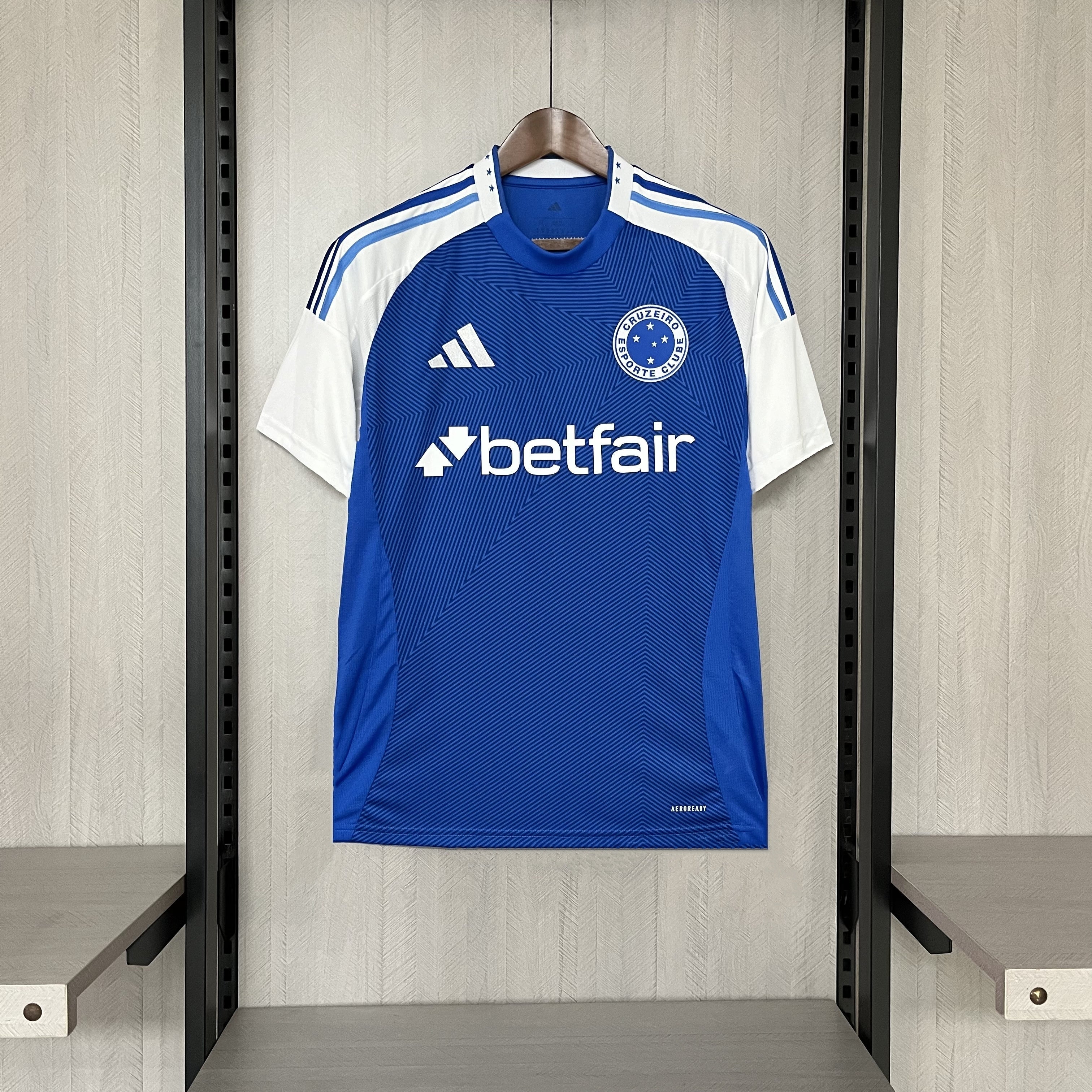 Camisa Cruzeiro Titular 25/26 - Azul e Branco