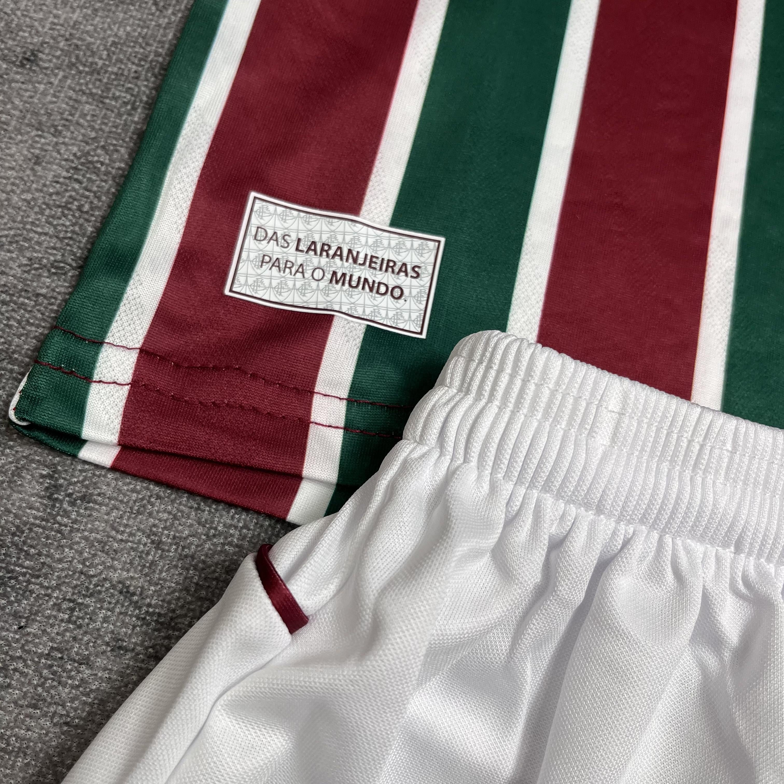 Conjunto Infantil Fluminense Titular 2025/26 - Vinho e Verde