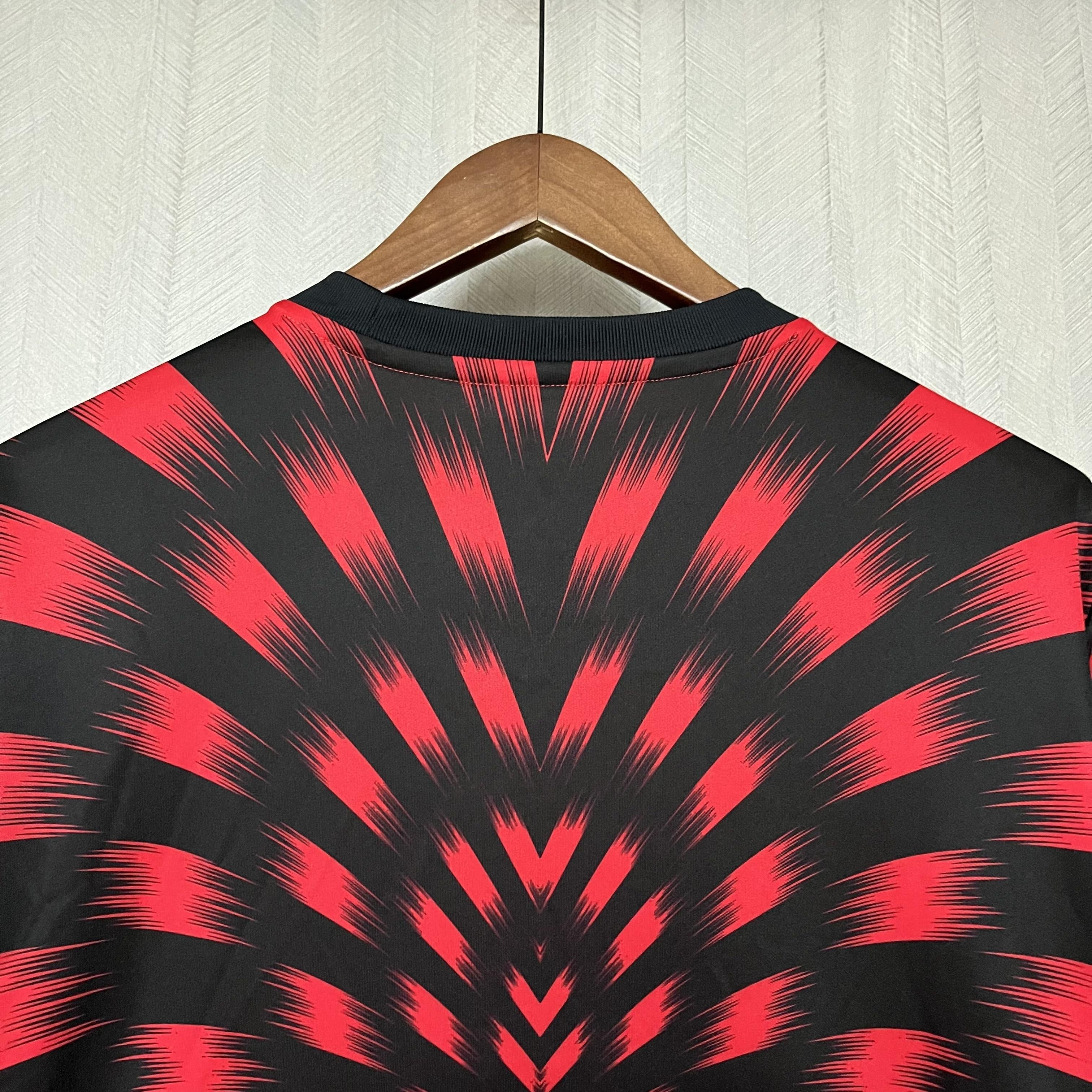 Camisa Flamengo Pré-Jogo 25/26 - Vermelha e Preta