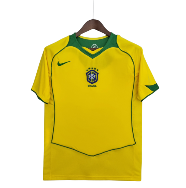 Camisa Brasil Titular 2004 - Versão Retrô Amarela