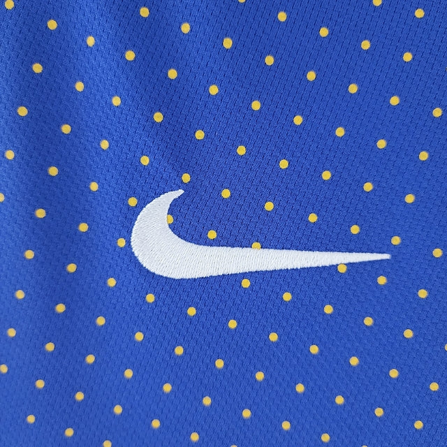 Camisa Brasil Fora 2010/11 - Versão Retrô Azul
