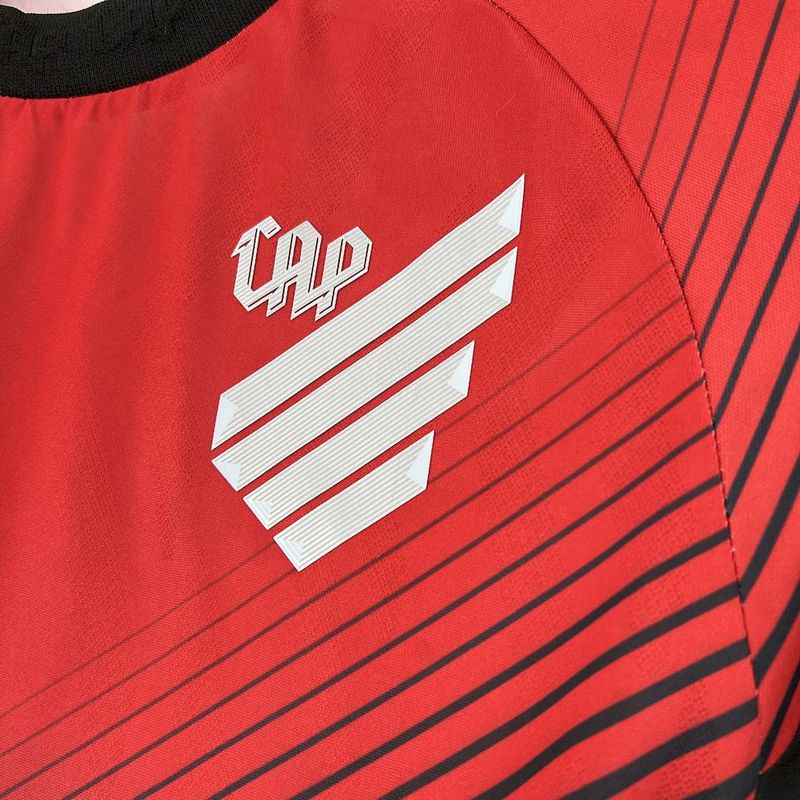 Camisa Athletico Paranaense Titular 25/26 - Vermelha e Preta