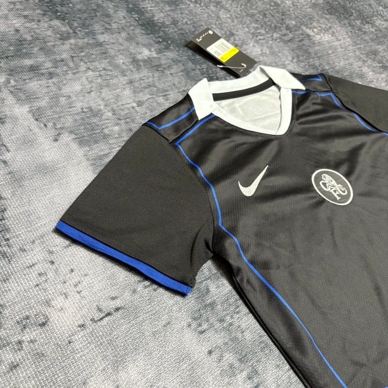 Conjunto Chelsea 25/26 - Preto e azul