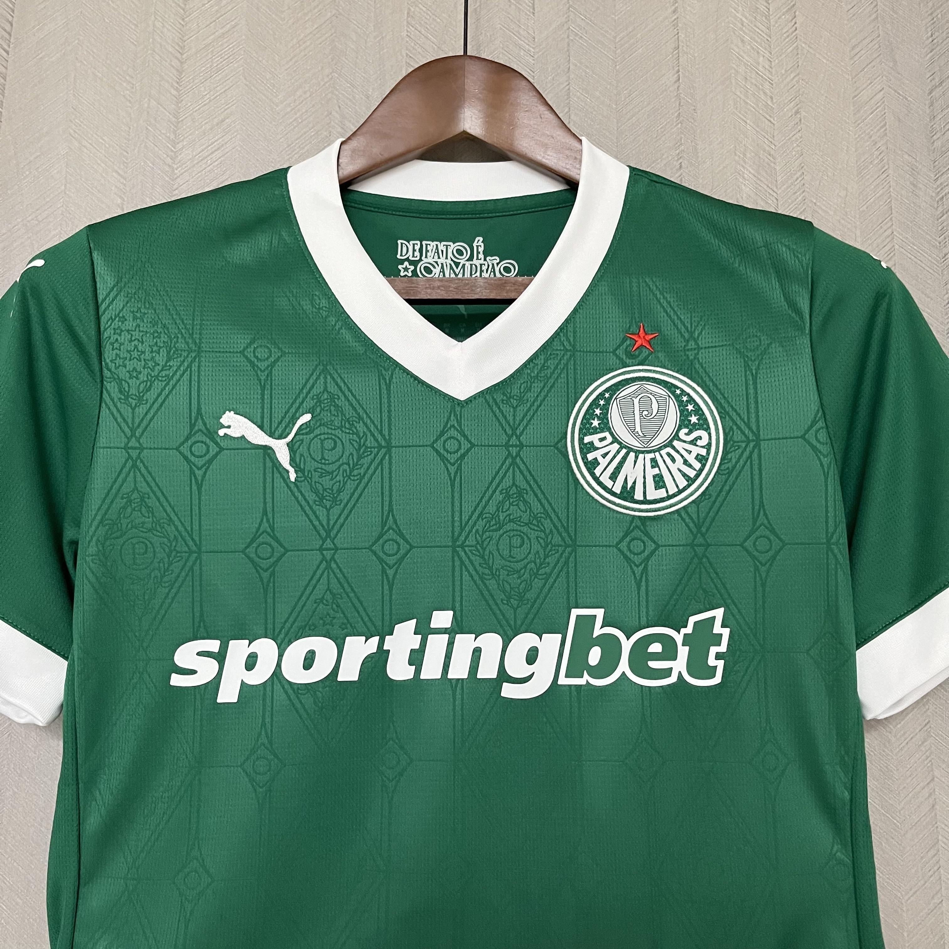 Camisa Palmeiras Titular 25/26 - Versão Feminina Baby Look Verde