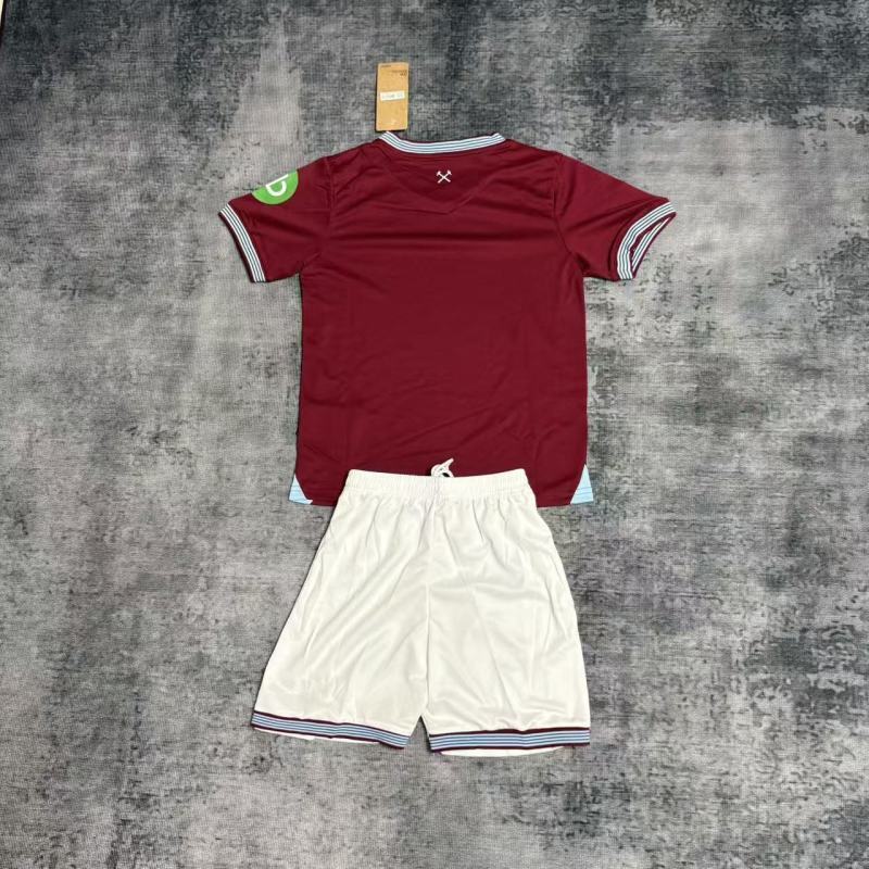Conjunto West Ham 25/26 - Vermelho e branco