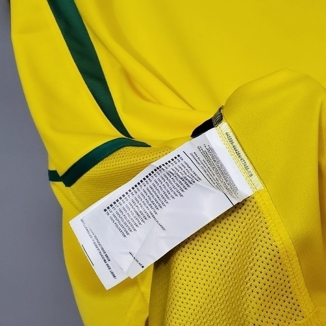 Camisa Brasil Titular 2002/03 - Versão Retrô Amarela