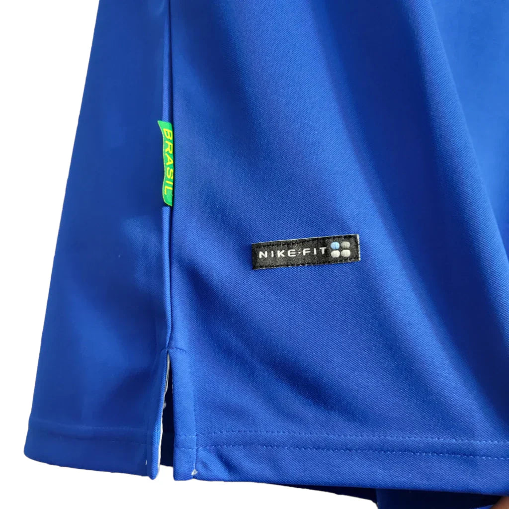 Camisa Brasil Fora 98/99 - Versão Retrô Azul