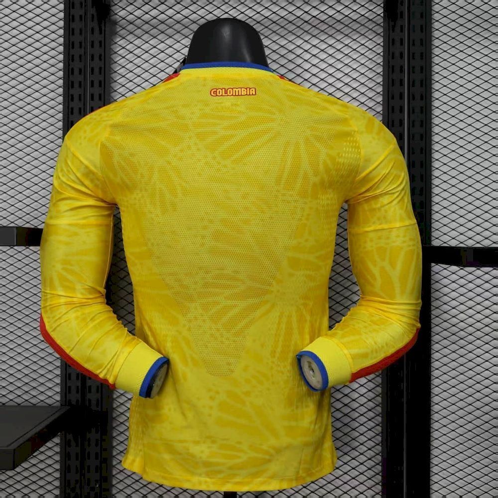Camisa Colômbia Manga Longa 2026/27 - Versão Jogador