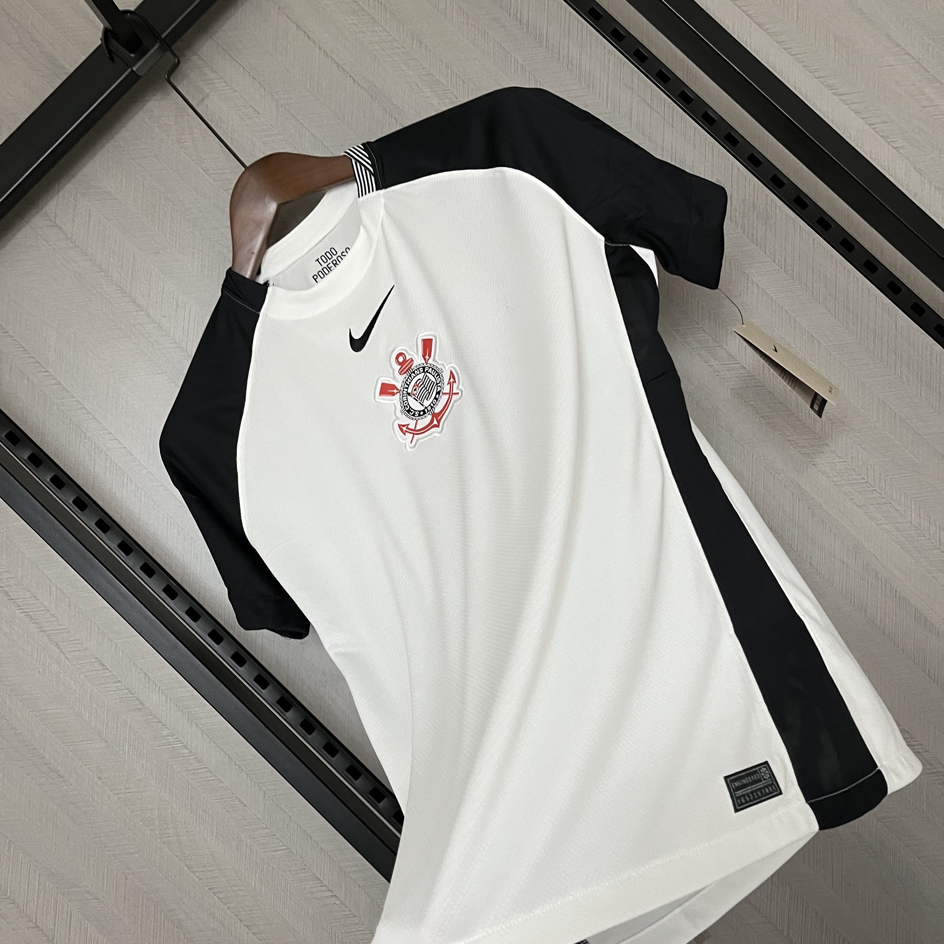 Camisa Corinthians Titular 25/26 - Versão Feminina Baby Look