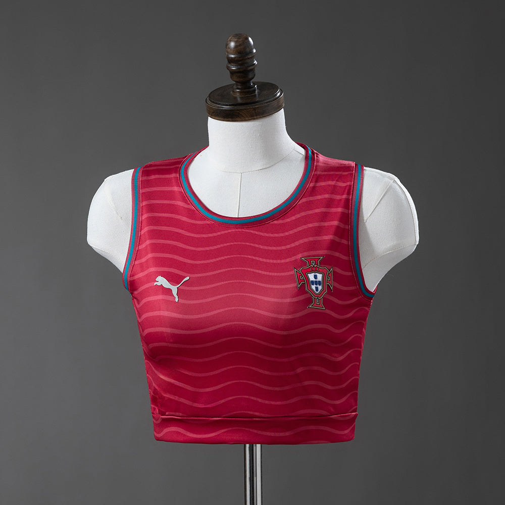 Camisa Baby Look Portugal - Copa do Mundo 2026