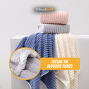CloudSoft™ – Toalha Premium Algodão Turco | Kit 6 Banhão + 4 Rosto (BRINDE) + OFERTA