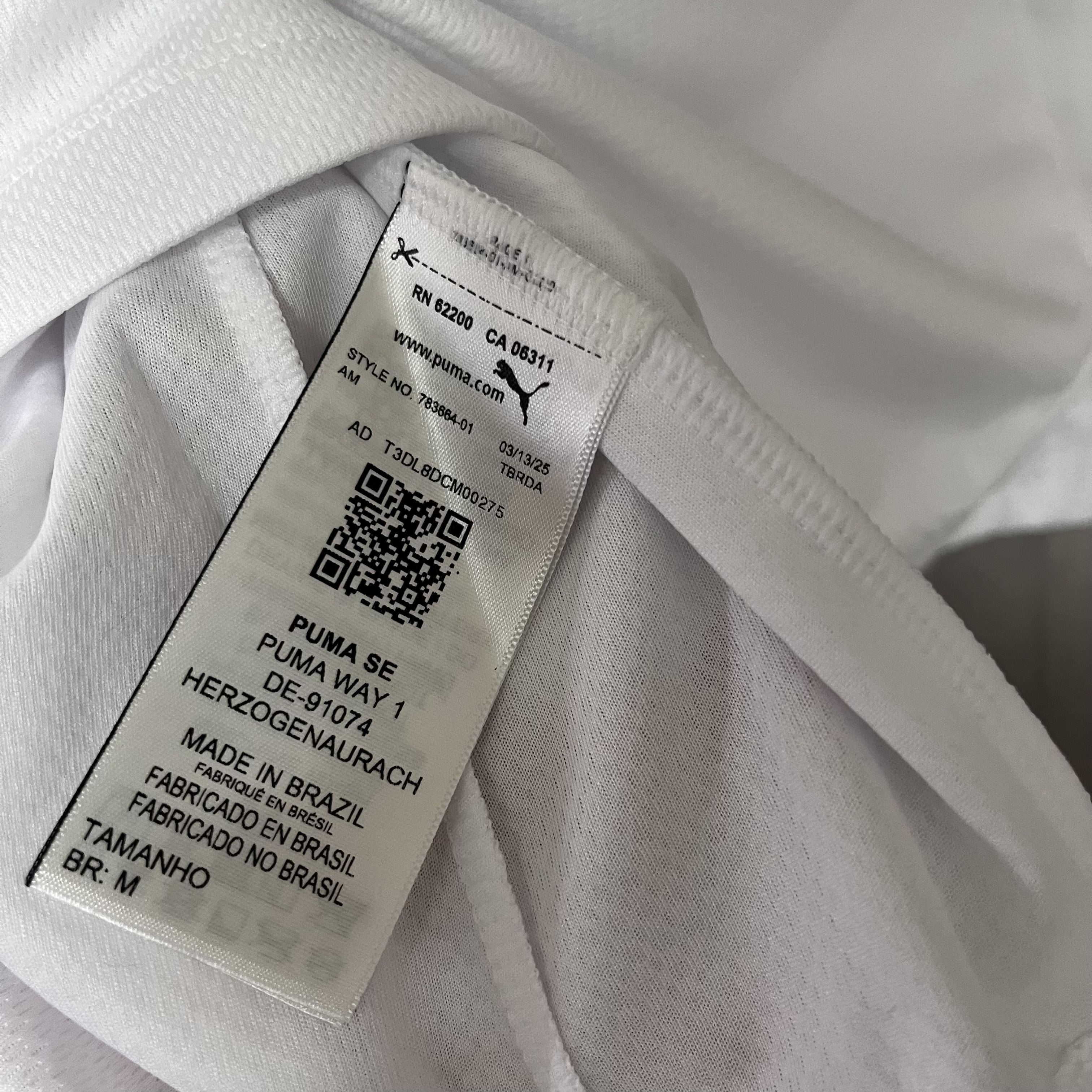 Camisa Bahia Titular 25/26 - Branca Puma Versão Feminina Baby Look