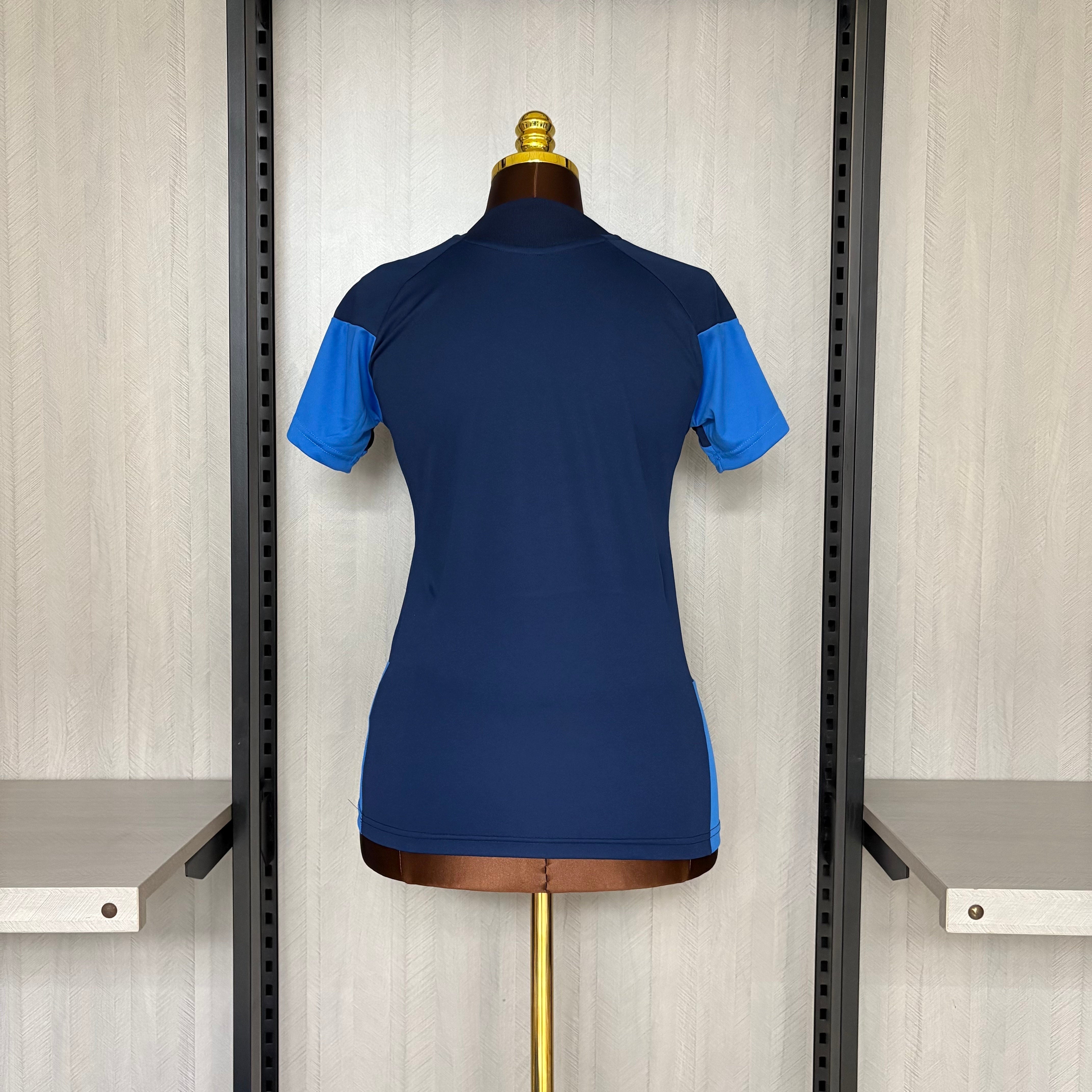 Camisa Cruzeiro de Treino 26/27 - Feminina Baby Look Azul Escuro