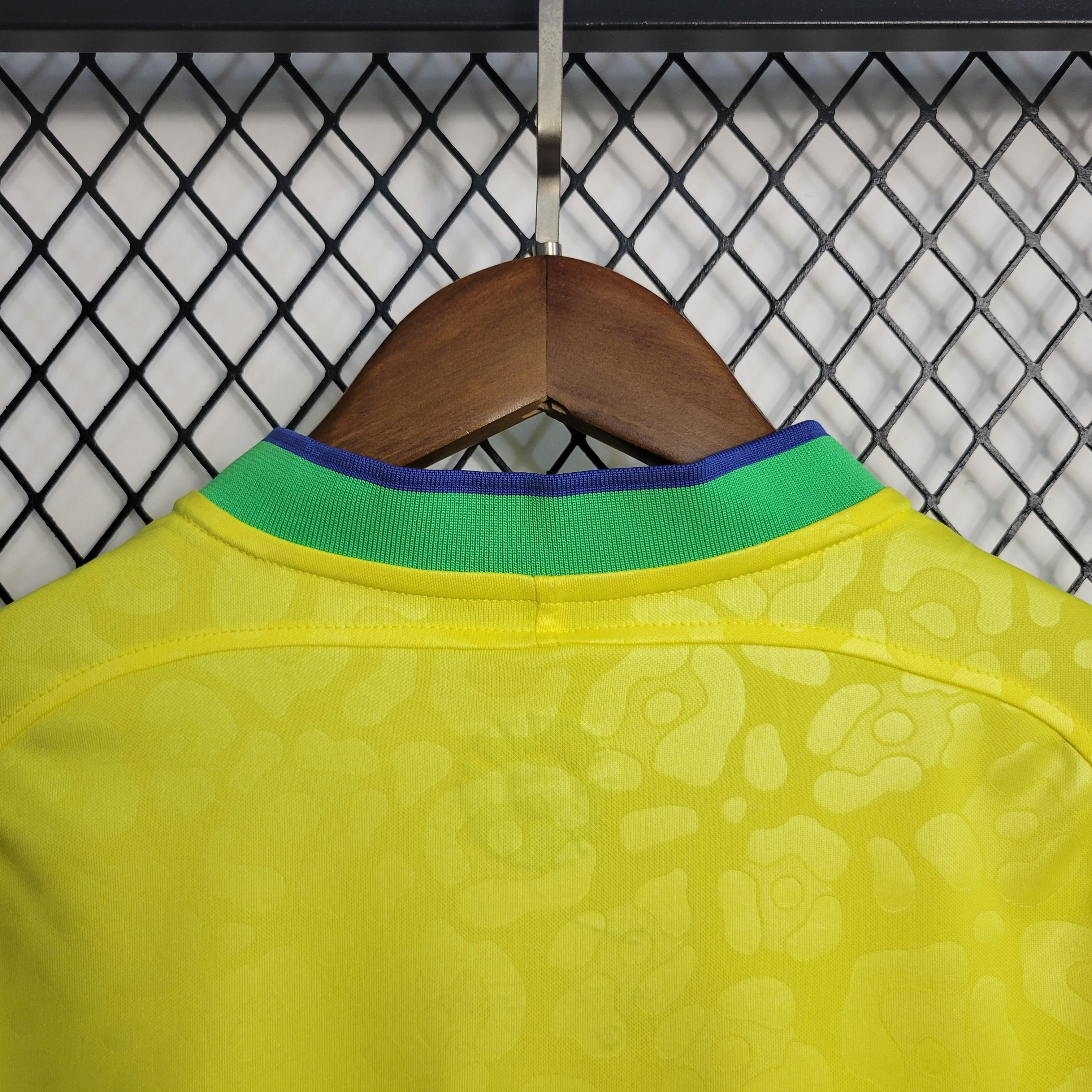 Camisa Brasil Home 2022 Feminina - Amarela