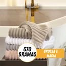 CloudSoft™ – Toalha Premium Algodão Turco | Kit 6 Banhão + 4 Rosto (BRINDE) + OFERTA