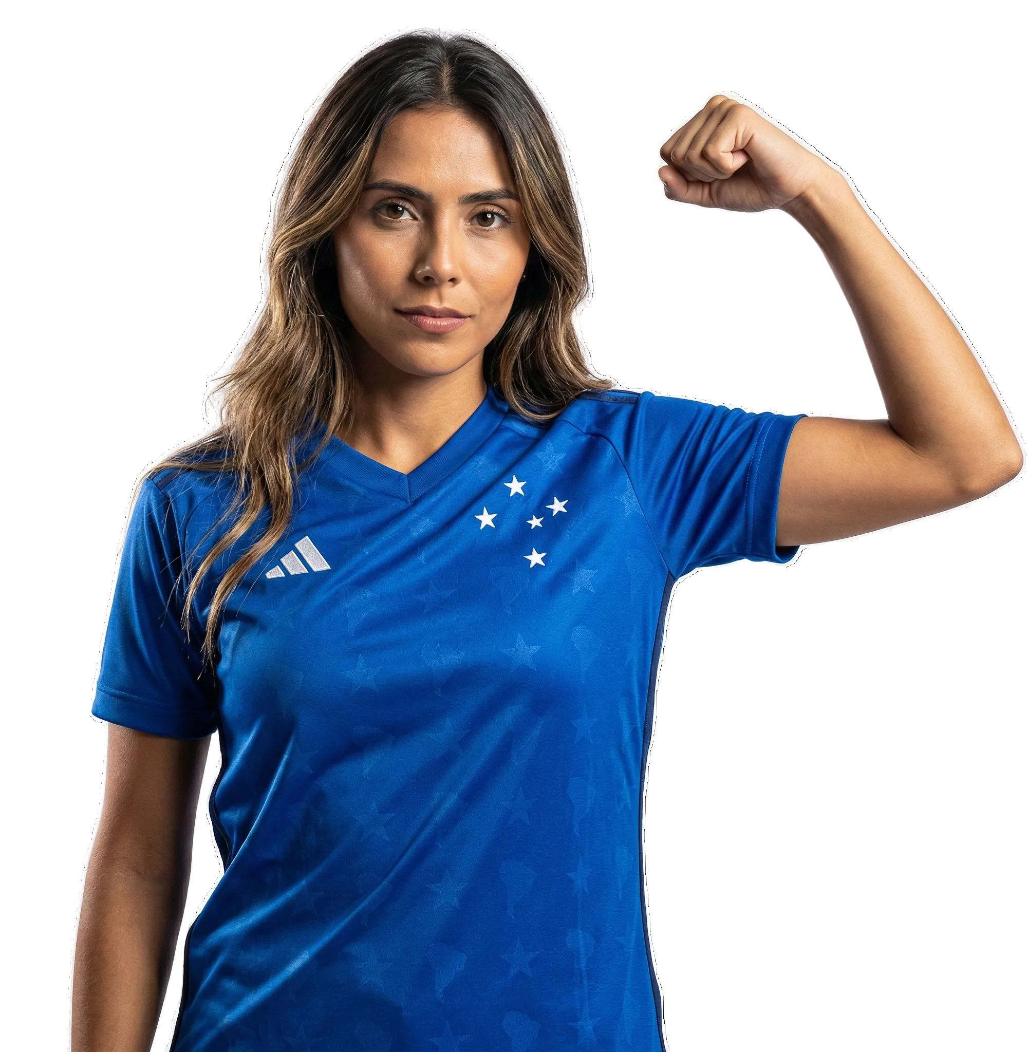 Camisa Cruzeiro Titular 26/27 - Feminina Baby Look