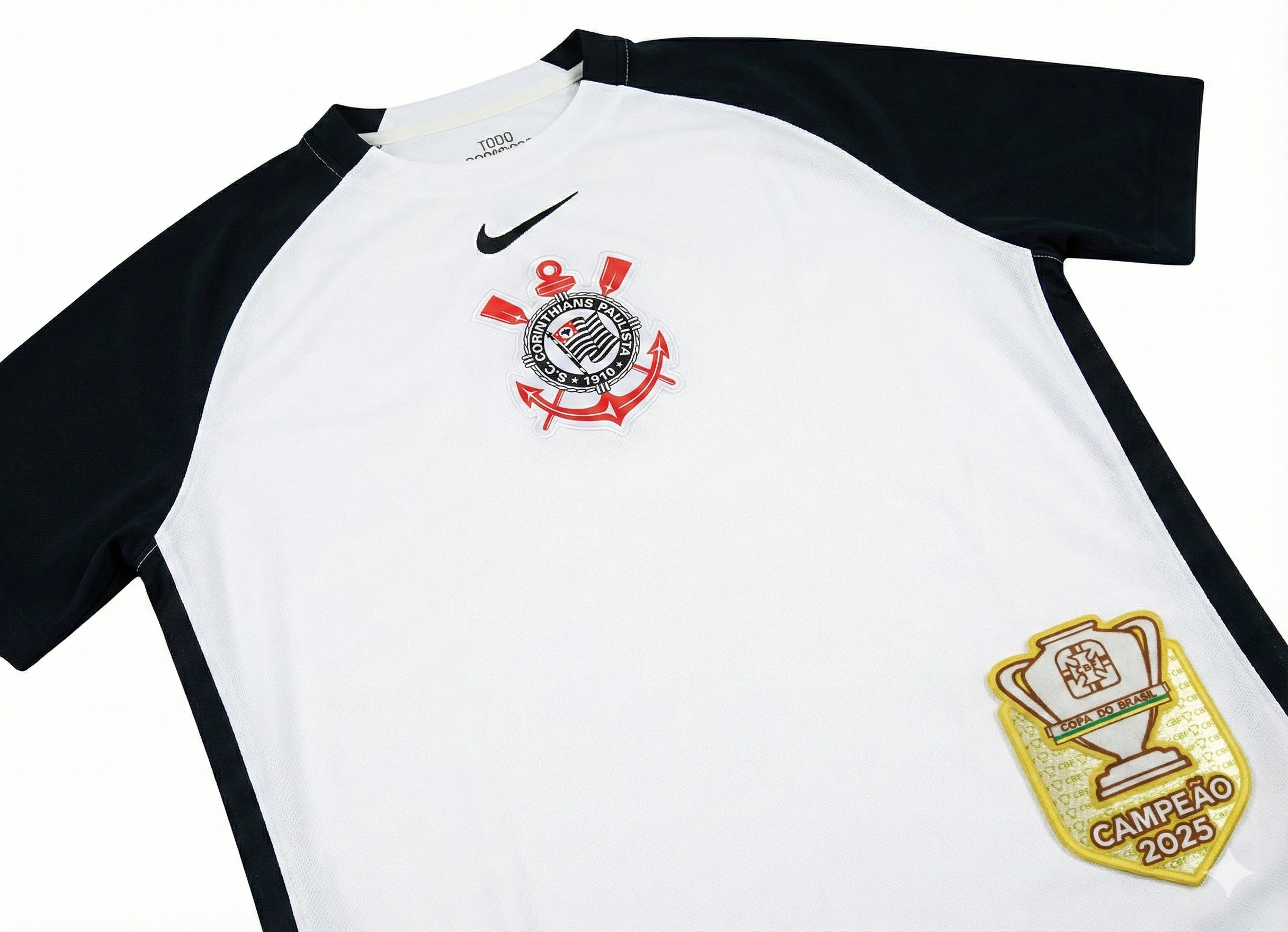 Camisa Corinthians Titular 25/26 - Versão Feminina Baby Look
