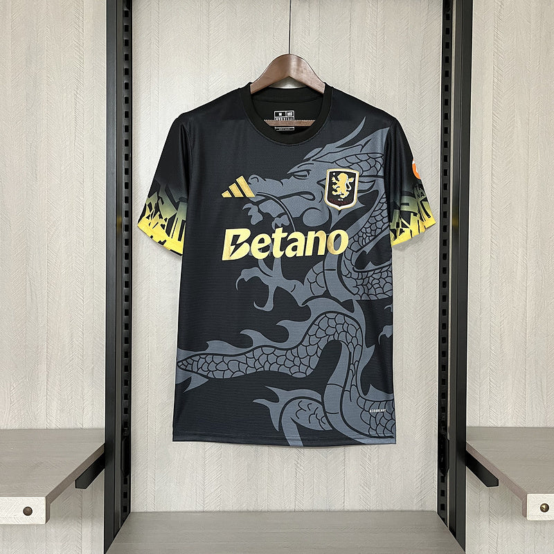 Camisa Aston Villa III 25/26 - Versão Torcedor Preta