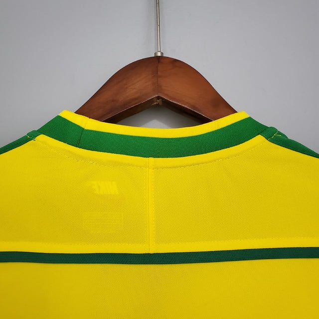 Camisa Brasil Titular 98/99 - Versão Retrô Amarela