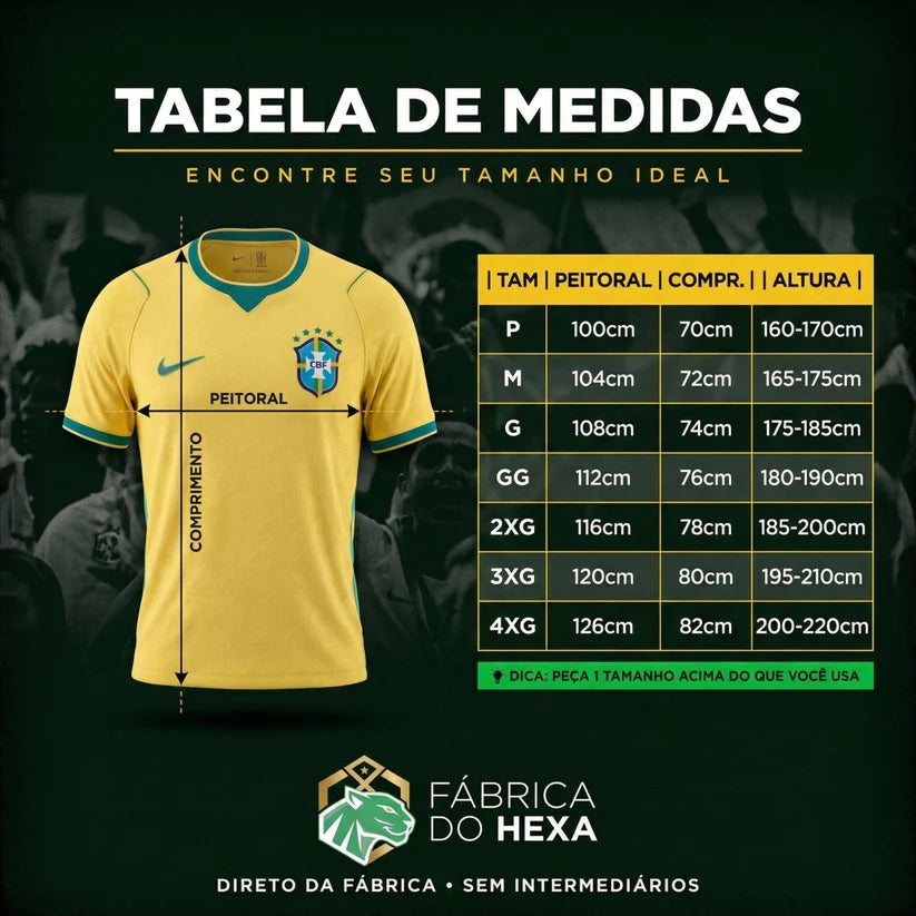 Camisa Oficial da Seleção 2026 - Torcedor Pro®
