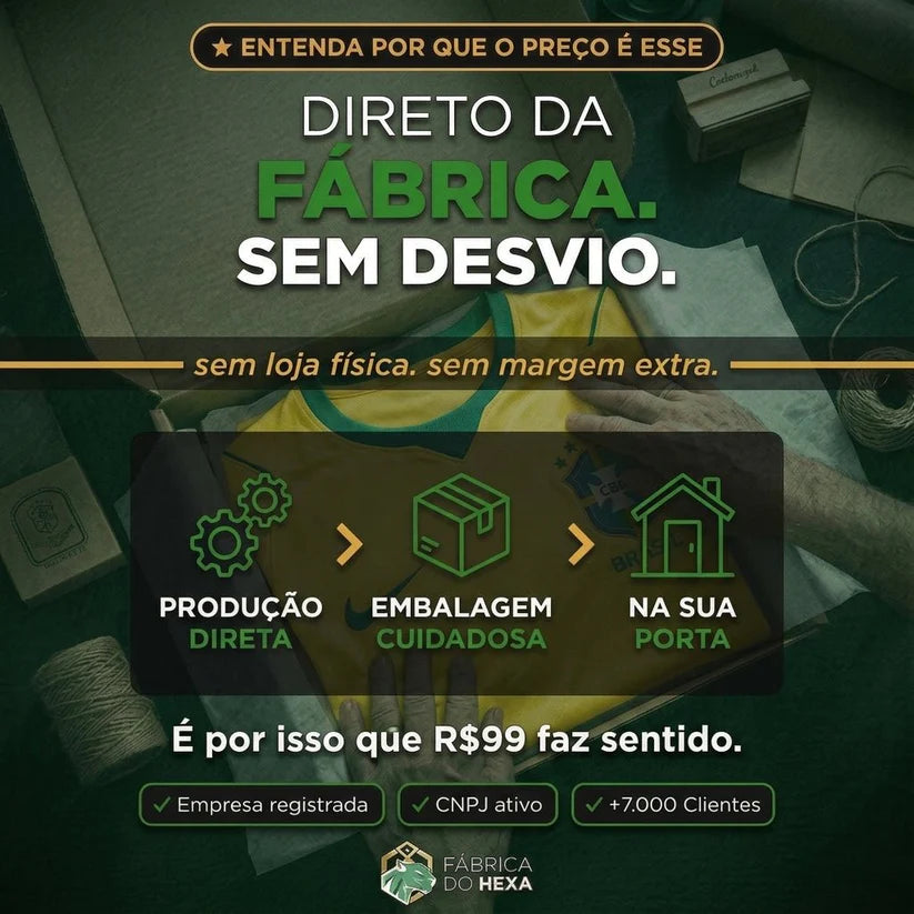 Camisa Oficial da Seleção 2026 - Torcedor Pro®