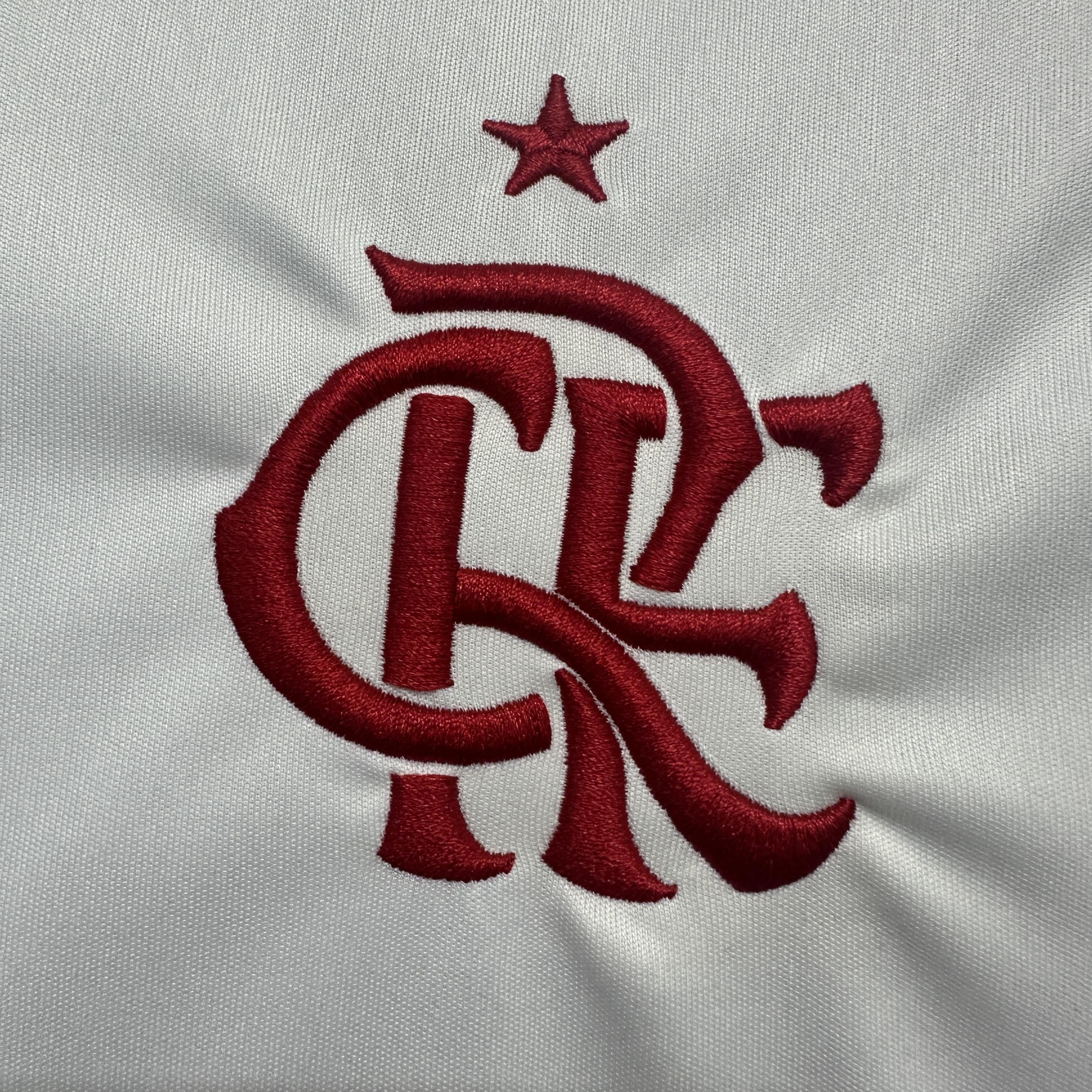 Conjunto Infantil Flamengo Fora 25/26 - Branca