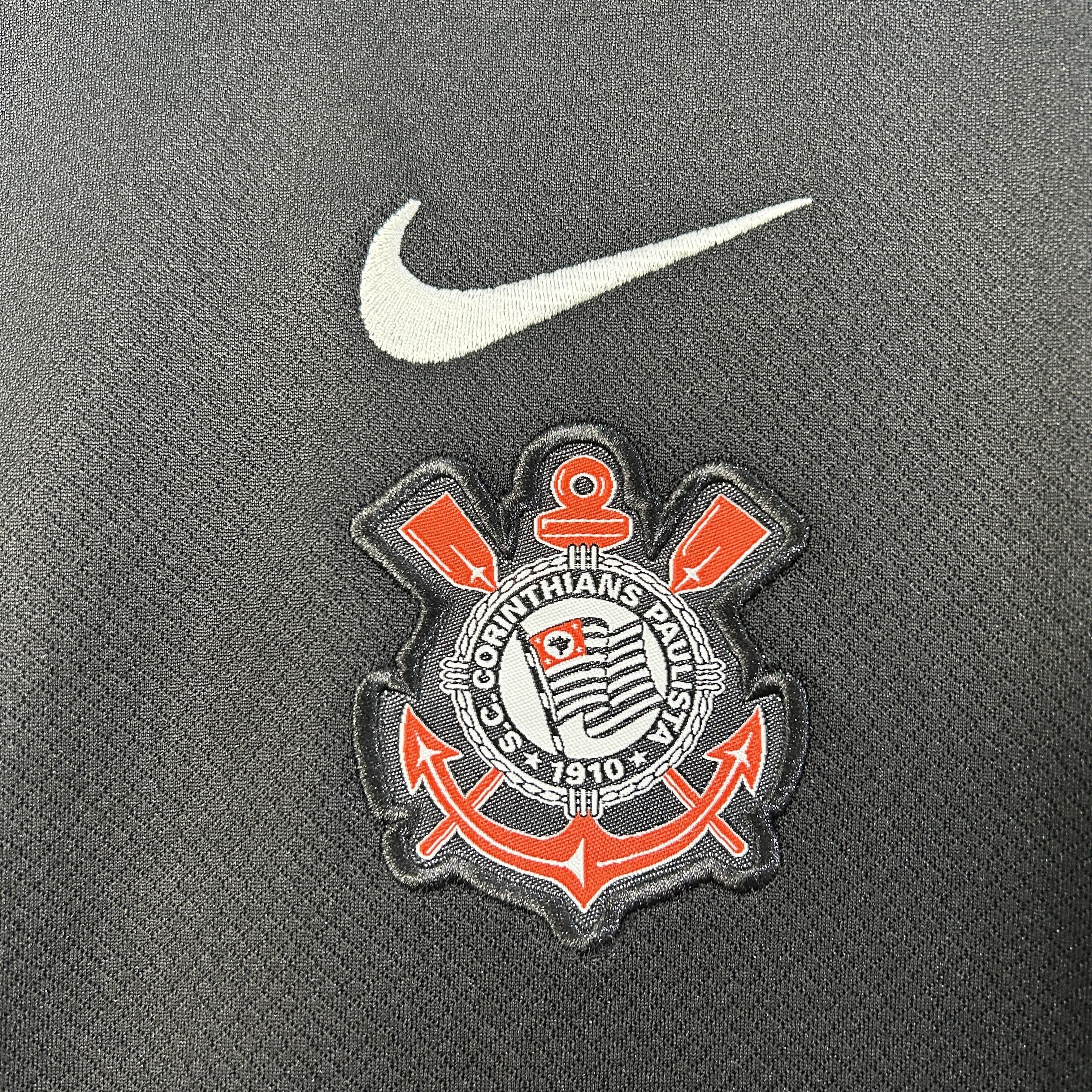 Conjunto Infantil Corinthians Fora 25/26 - Preto