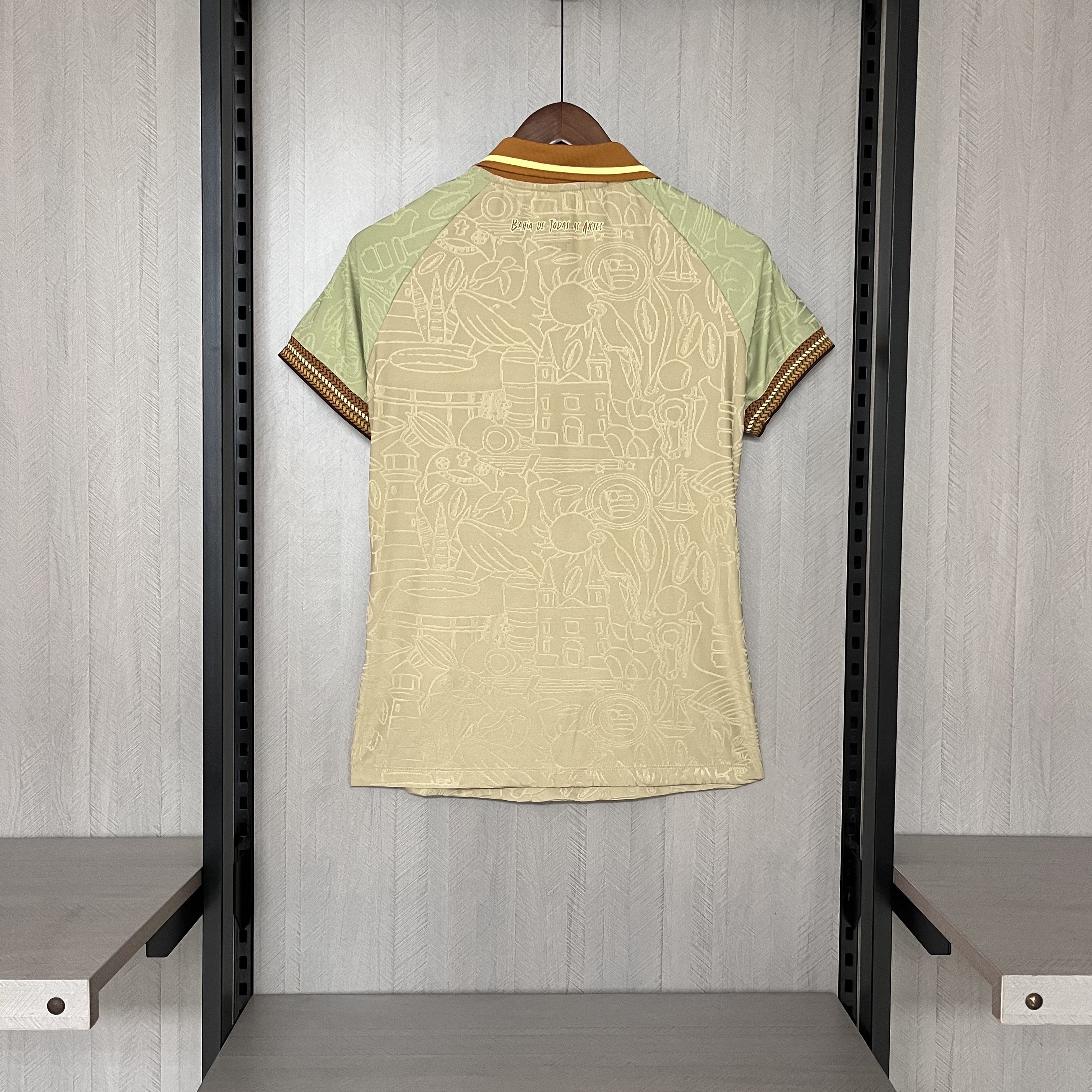 Camisa Bahia Edição Especial 25/26 - Versão Feminina Baby Look Bege