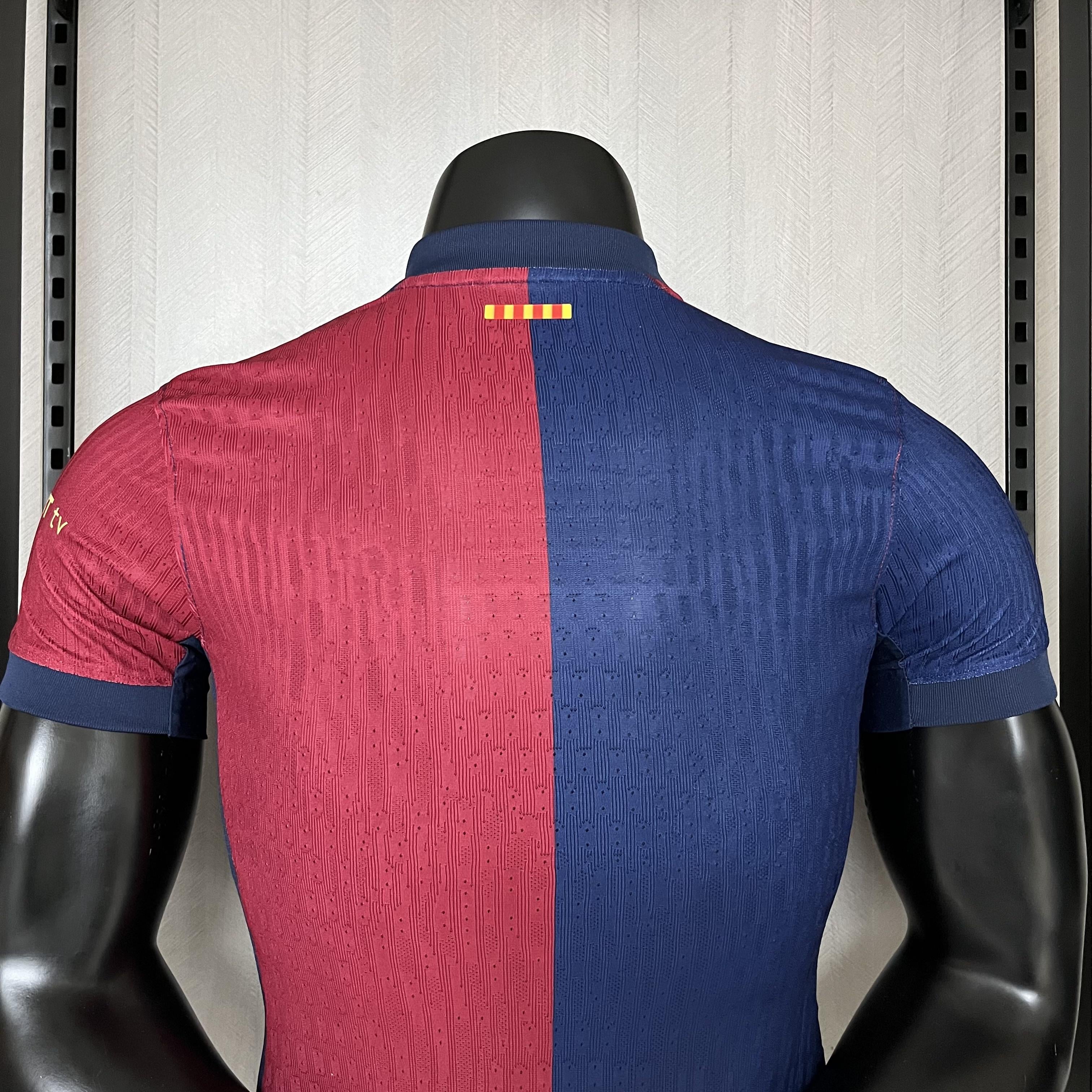 Camisa Barcelona Titular 2024/25 - Versão Jogador Spotify 2