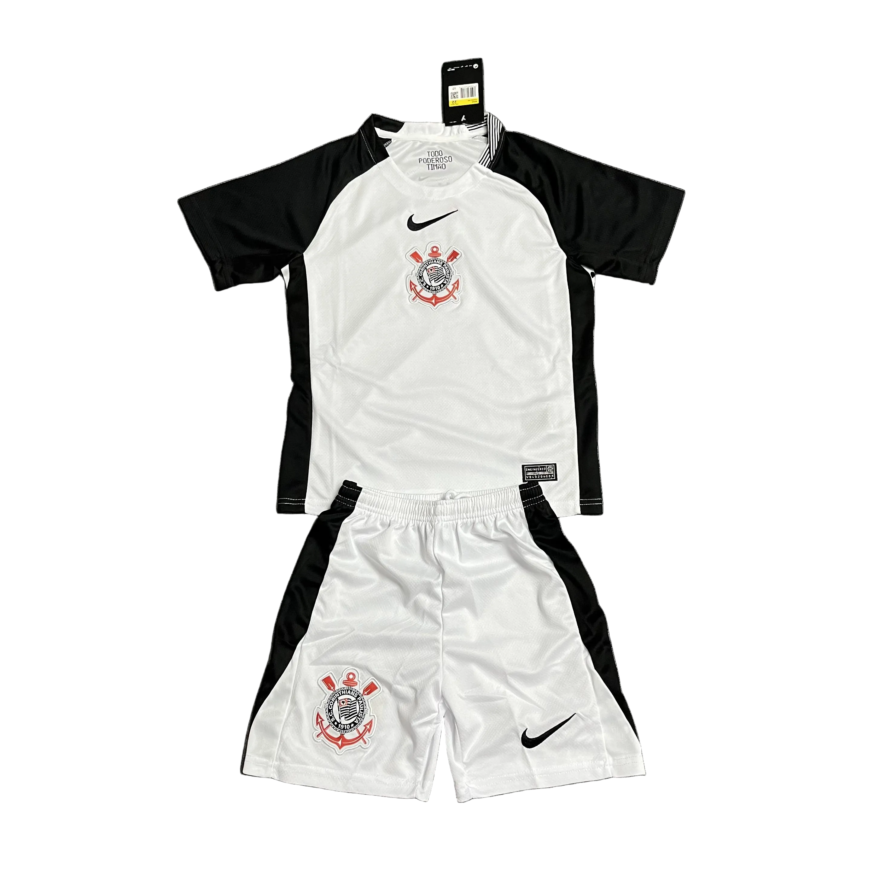 Conjunto Infantil Corinthians Titular 25/26 - Branco