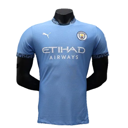 Camisa Manchester City I Home Puma Jogador Masculino 2024/25 Azul