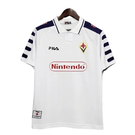 Camisa Retrô Fiorentina II Away 1998/99 Fila Masculino Branco