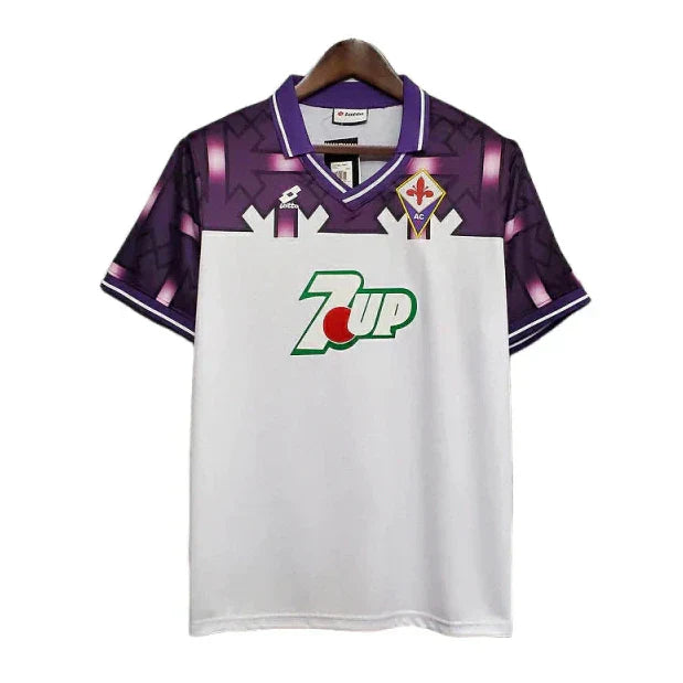 Camisa Fiorentina Retrô 1992/1993 Branca e Roxa - Lotto